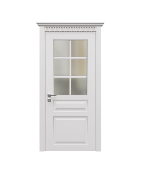 BY-5010B Porte intérieure Laqué Vitrée